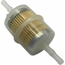 BENZİN FİLTRESİ UNIVERSAL ŞEFFAF (BÜYÜK TİP) (124*48 MM)