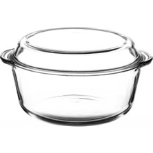 Feyza Design Şık ve Dayanıklı 3150CC Cam Kapaklı Tencere, Pratik Kullanım Sağlar