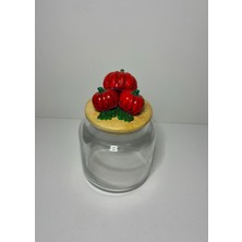 Feyza Design Doğal Ahşap Kapaklı Alçı Seramikten Şık Saklama Kovası