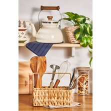 Feyza Design El Yapımı Doğal Hasır Kaşıklık, Şık ve Kullanışlı Tasarım