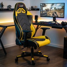 Günday'S G/D XSerisi Sarı/siyah Deri Oyuncu Koltuğu