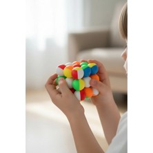 Tuengi Store Stickerless Speed Ball Bubble Cube Profesyonel 3x3 Zeka Küpü Rubik Küp