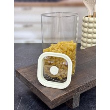 Feyza Design Pratik Vakum Kapaklı Cam Saklama Kabı 1500 Ml, Güçlü ve Şık Tasarım