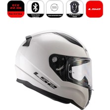 LS2 LS2 Rapid 2 Motor Kaskı Yeni Seri Beyaz (ECE 22.06 )