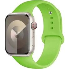 Alstrap Apple Watch 11-10(46MM)9 8 7(45MM)5 6 SE(44MM) Uyumlu Silikon Kordon Kayış