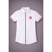 Dıgıl Kids Kısa Kol Çizgili Dakron Kumaş Gömlek