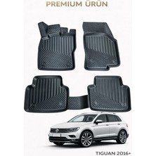 Black Gold Volkswagen Tiguan 2016+ ile Uyumlu 3D Oto Paspas Premium