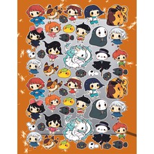 Hediyene Bak Anime Karakter Temalı Sticker Seti | Laptop Ajanda Notebook Tablet Telefon Defter Etiket Bullet