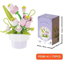 Toyska Yapım Çiçek Saksısı Seti - Dekoratif Yap-Boz Çiçek - (172 Parça)