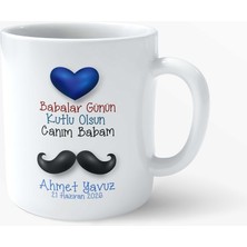 Tasarım Limanı Babalar Günü Özel – Canım Babam Tasarımlı Porselen Kupa | Hediye Kupa