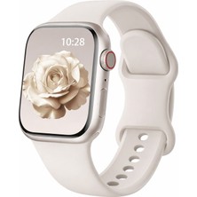 Alstrap Apple Watch 11-10(46MM)9 8 7(45MM)5 6 SE(44MM) Uyumlu Silikon Kordon Kayış