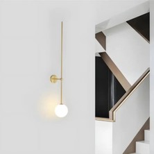 Ronisu Aydınlatma Minimalist Cam Küre Çubuk Duvar Aplik 75CM 3138-W98-7U-OY