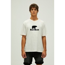 Bad Bear Muscle Basıc T-Shırt Erkek Beyaz
