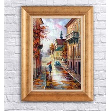 Giyense Altın Varaklı Çerçeveli Paspartulu Tablo BG994