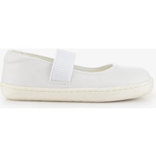 Hopfrög Smart Walker Mary Jane Havalı Beyaz Barefoot Kız Babet Ayakkabı