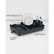 Feyza Design Pratik ve Şık Sürgülü Bulaşık Kurutma Sepeti