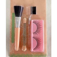 Özgürce Profesyonel Kirpik ve Makyaj Fırça Seti, Güçlü ve Şık Görünüm Için