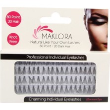 Özgürce Doğal 80'li Tekli Kirpik, Hafif ve Uzun Görünüm, Günlük Kullanım