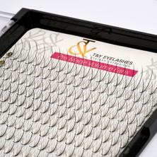 Özgürce Doğal ve Çekici 5d Ipek Kirpik Demeti, Spiky Islak Efect, Renkli ve Uzun Çeşit