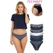 New Lilla 18001-2 Kadın 7'li Star In Love Bikini Külot Paketi