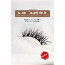 Özgürce Doğal ve Şık 6d Ipek Takma Kirpik, Kedi Gözü ve Cat Eyes Stili