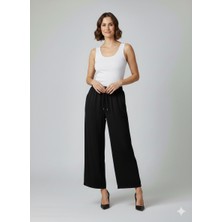 Ekol Beli Lastikli Bol Paça Pantolon 1604