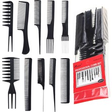 Gaman 10'lu Saç Şekillendirme Tarak Seti & 10 Adet  Saç Pensi - Kuaför Pensi Srofesyonel Set