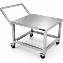 sc sonsesconcept SC Sonses Concept Kazan Tencere Taşıma Arabası, Paslanmaz, Krom, 70X70X85