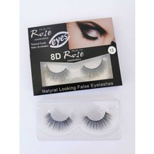 Özgürce Şık Siyah 8d Takma Kirpik, Doğal ve Uzun Görünüm Için Perfect