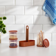 Feyza Design 7 Parça Saklama Kabı Seti, Pratik ve Şık Mutfak Çözümü