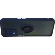 Starseven A54 4g Kılıf Montreal Yüzüklü Silikon Kapak - Lacivert