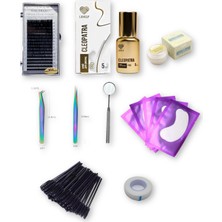 Özgürce Ipek Kirpik Seti, Kirpik Mıx ve Cleopatra Lovely Yapıştırıcısı ile Mükemmel Görünüm