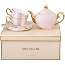 Mikasa Moor Cristina Re Two Cup Blush Stripe Teaset