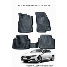 Black Gold Volkswagen Arteon ile Uyumlu 3D Oto Paspas Premium