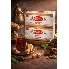 Tanay Süzen Bardak Poşet 2gr x 25 Li Sallama Siyah Çay 100% Ithal Black Teabag x 2 Adet
