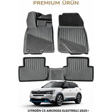 Black Gold Citroen C5 Aircross Elektrikli 2025+ ile Uyumlu 3D Oto Paspas Premium