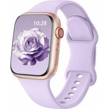 Alstrap Apple Watch 11-10(46MM)9 8 7(45MM)5 6 SE(44MM) Uyumlu Silikon Kordon Kayış