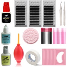 Özgürce Ipek Kirpik Seti, Auto-Fan Çek Bırak, Dolgun ve Doğal Görünüm