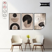 Akıllı Kağıt Statik Tutunma Özellikli Tablo - Poster Modern (Model- 17)