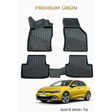 Black Gold Volkswagen Golf 8 Tsi 2019+ ile Uyumlu 3D Oto Paspas Premium