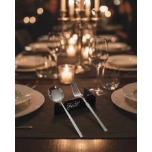 Aesco 3D Özel Baskı 6’lı Kaşık Çatal Sunum Standı Şık Masa Düzenleyici