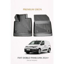 Black Gold Fiat Doblo 2024+ Panelvan ( Ön Iki ) ile Uyumlu 3D Oto Paspas Premium