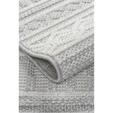 Anutya Home Krem Gri Iskandinav Modern Tasarım Sisal Bukle Özel Ölçü Salon Oturma Odası Koridor Halısı Yolluk