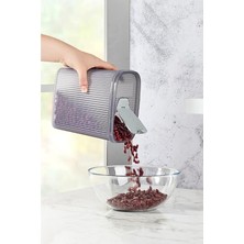 Feyza Design Pratik Kapaklı Erzak Saklama Kabı Seti, 5'li, 4000 ml