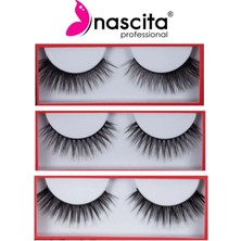 Özgürce Ultra Hafif Tekrar Kullanılabilir 3'lü Takma Kirpik Seti