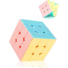 Tuengi Store Stickerless Speed Cube Pastel Renkli Ayarlanabilir Profesyonel 3x3 Zeka Küpü Rubik Küp