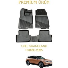 Black Gold Opel Grandland Hybrid 2025 Uyumlu 3D Oto Paspas Premium