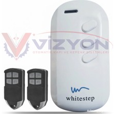 Vizyon White Step Kepenk Alıcısı +4 Kanallı 2 Kumanda