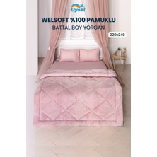 Uysal Yorgan Welsoft %100 Pamuklu Battal Boy Yorgan PUDRA