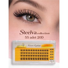 Özgürce 20D Mix Takma Kirpik Seti, 55 Adet, Doğal ve Hacimli Görünüm